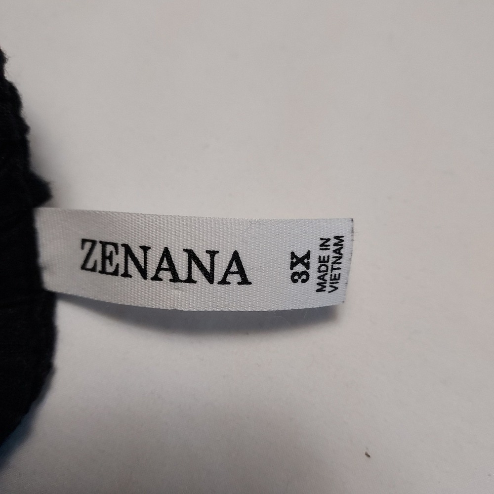 Zenana Women's‎ Linen Blend Shorts Black 3X Elastic Waist Drawstring Pockets - Picture 5 of 8